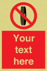 Custom Do Not Change Grinding Wheel Sign